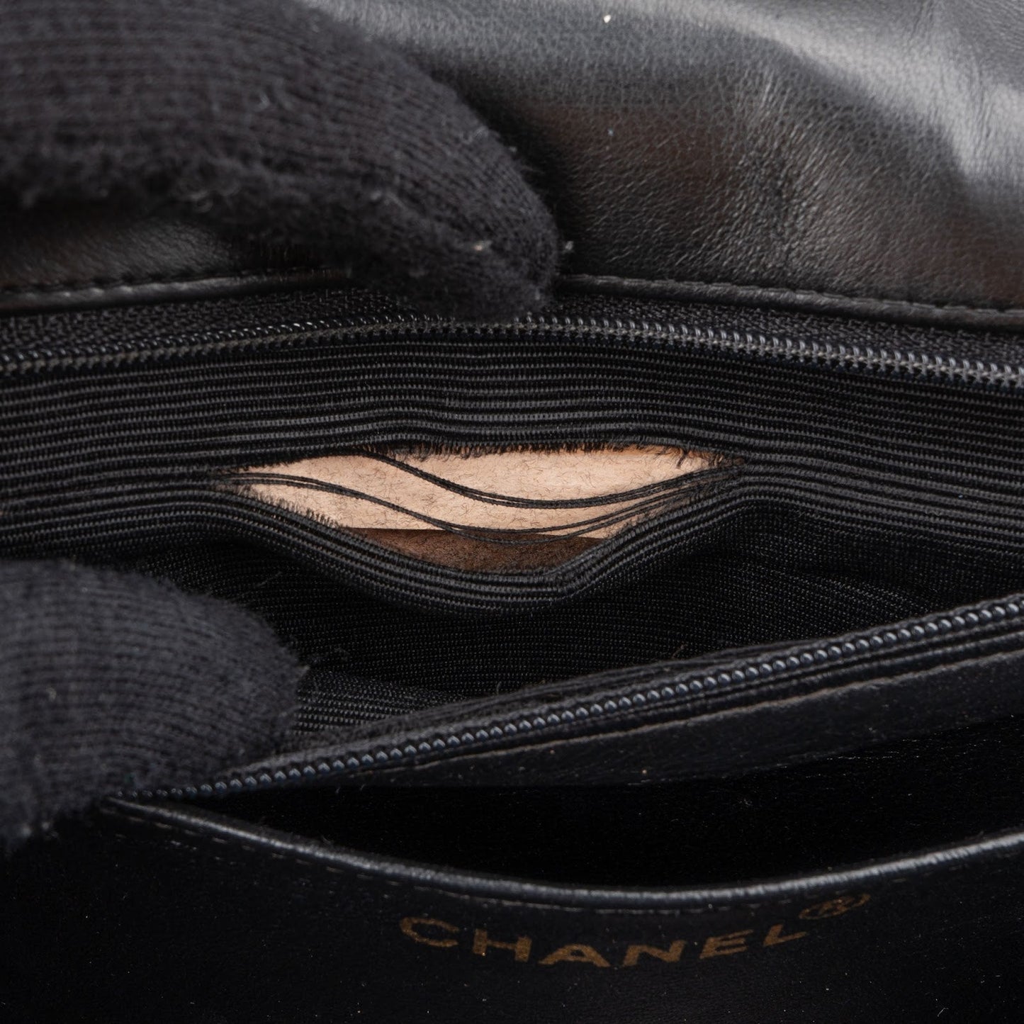 Chanel Quilted Lambskin Rectangular Single Flap Crossbody Bag