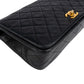 Chanel Quilted Lambskin 24K Gold Single Flap Crossbody Bag