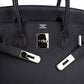 Hermès Blue Indigo Clemence Leather Palladium Birkin 30 Handbag
