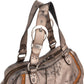Christian Dior Metallic Leather Gaucho Saddle Handbag