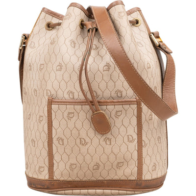Christian Dior Honeycomb Monogram Bucket Crossbody Bag