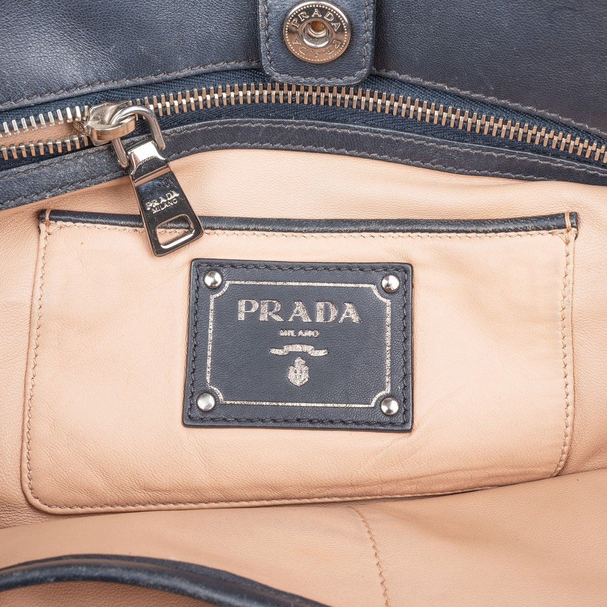 Prada Quiilted Nappa Leather Gaufre Satchel Handbag
