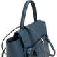 Celine Petrol Leather Grained Calfskin Belt Handbag