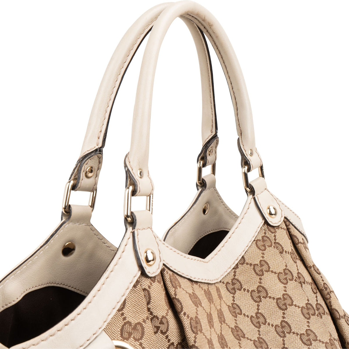Gucci Monogram GG Canvas Sukey Large Hobo Handbag