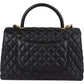 Chanel Jumbo Caviar Leather Coco Handle Handbag