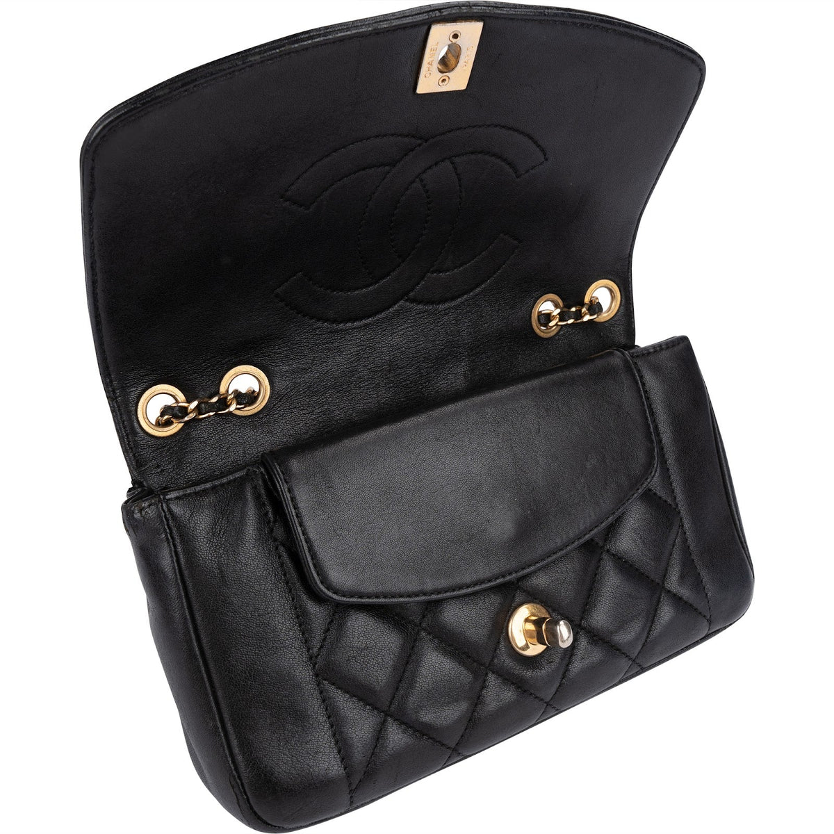 Chanel Diana Single Flap Lammleder, Bild 12 von 14