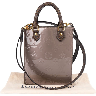 Louis Vuitton Monogram Vernis Petit Sac Plat Handbag