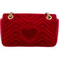 Gucci Velvet Matelassé GG Marmont Crossbody Bag