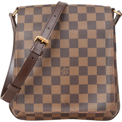 Louis Vuitton Monogram Damier Ebene Canvas Salsa Musette PM Crossbody Bag