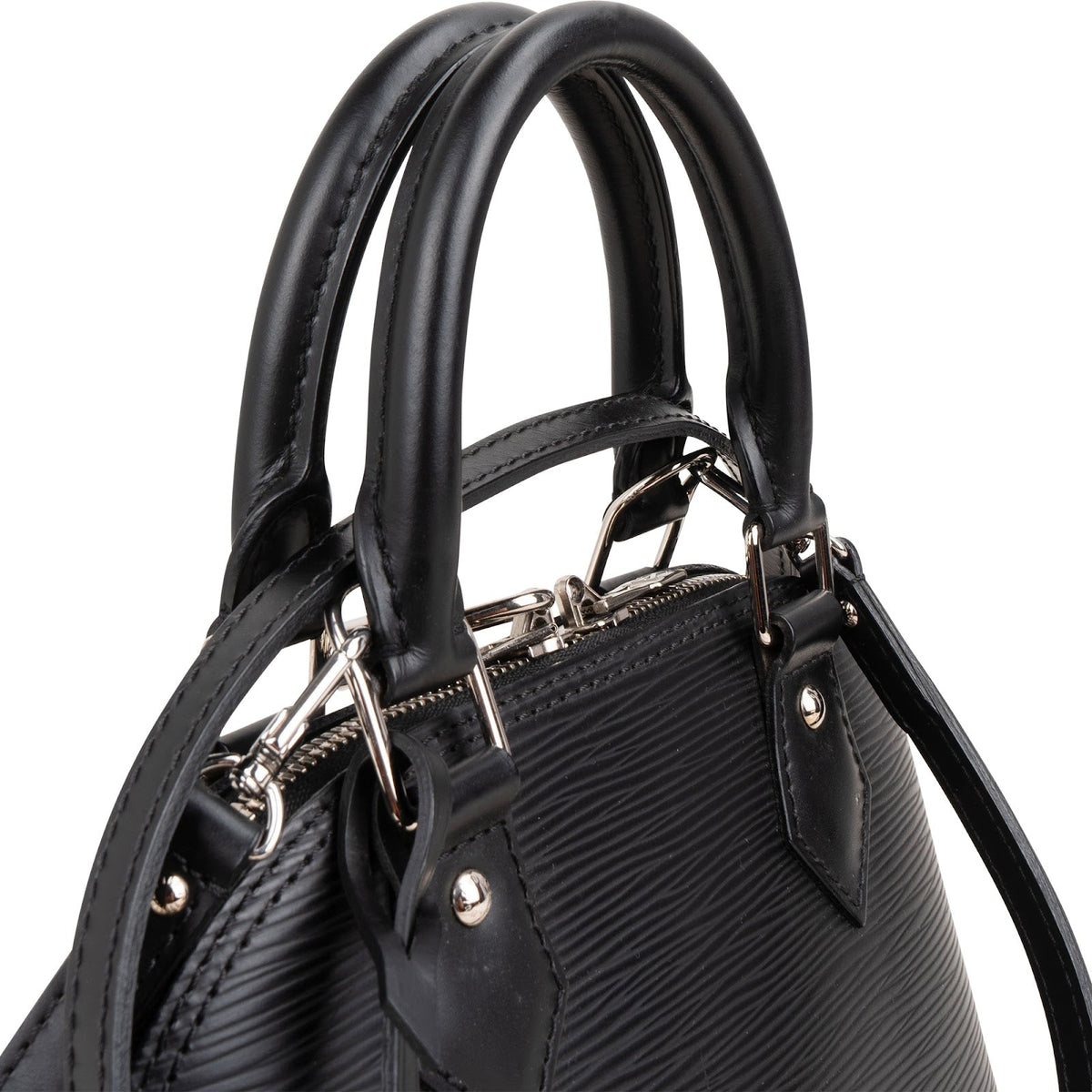 Louis Vuitton Noir Epi Leather Alma BB Handbag