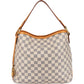 Louis Vuitton Delightful PM NM aus Damier Azur Canvas – Vorderansicht