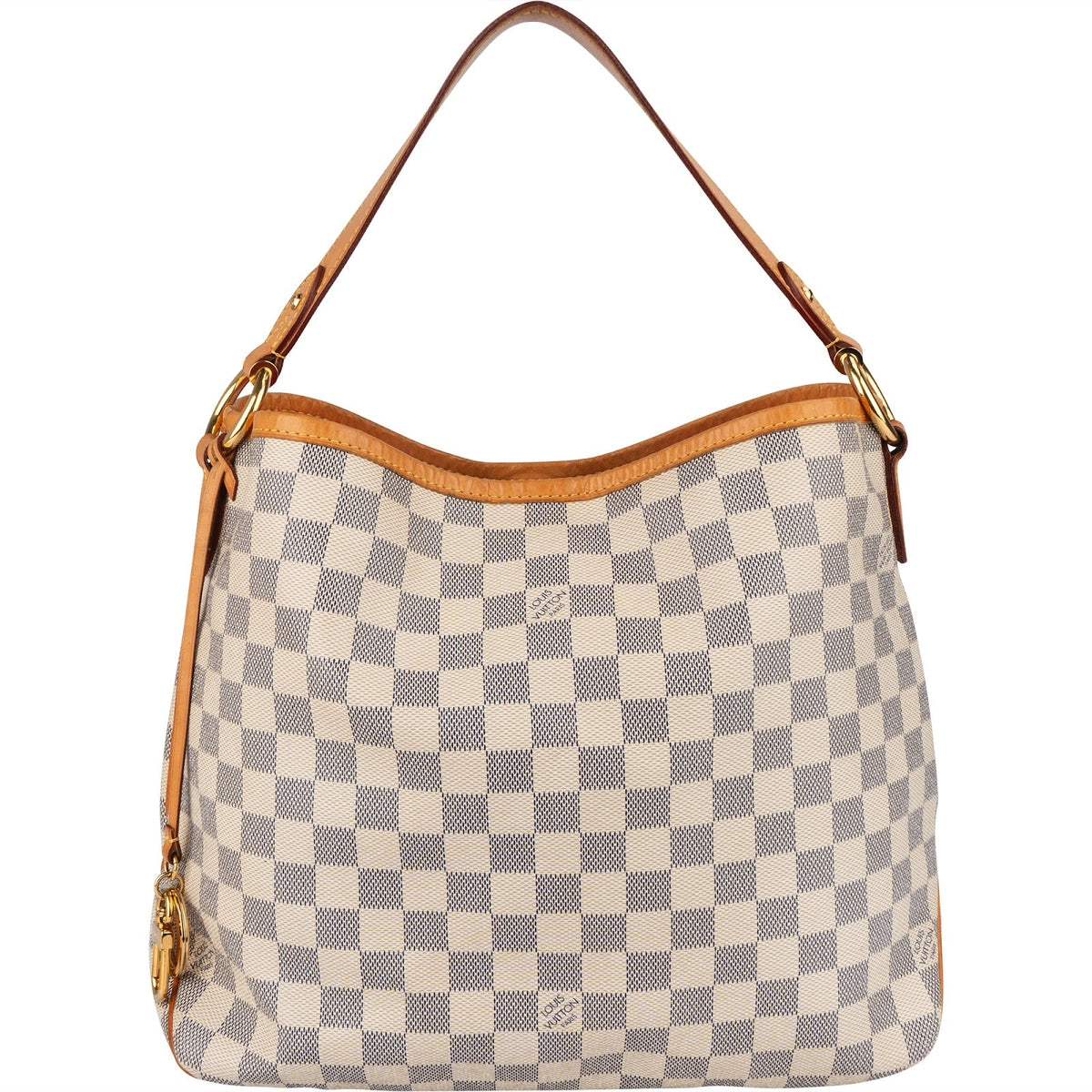 Louis Vuitton Delightful PM NM aus Damier Azur Canvas – Vorderansicht