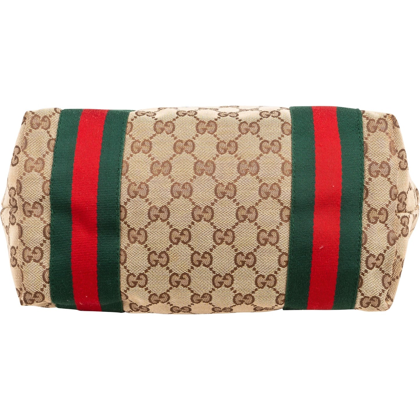 Gucci Monogram GG Canvas Patent Leather Shoulder Bag