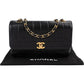 Chanel Vertical Quilted Lambskin 24K Gold Single Flap Crossbody Bag