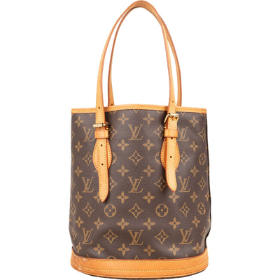 Louis Vuitton Monogram Canvas Bucket PM Shoulder Bag