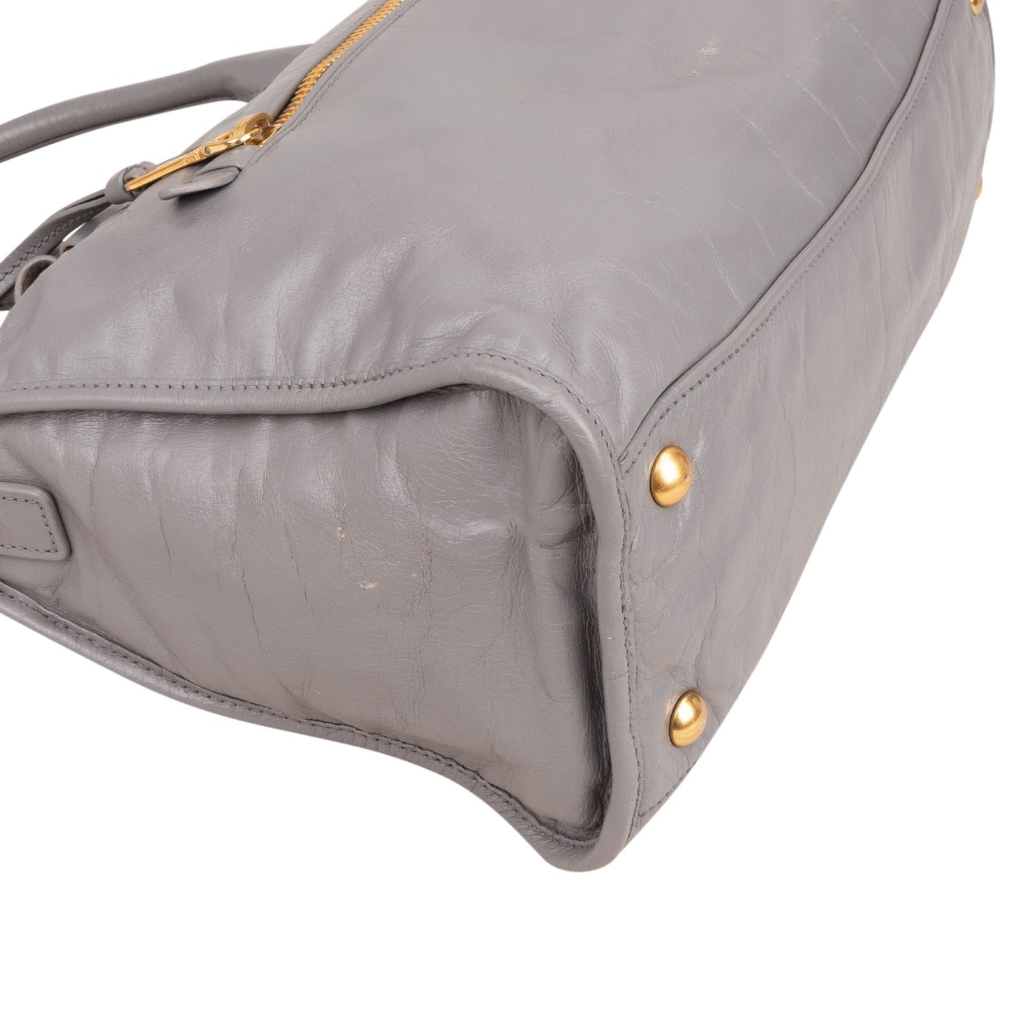 Miu Miu Lilac Vitello Shine Satchel Handbag
