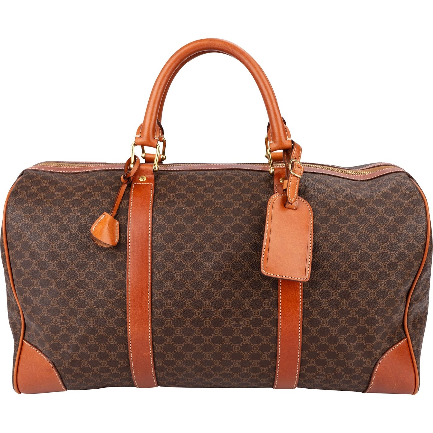 Celine Monogram Macadam Canvas Boston 45 Travel Bag