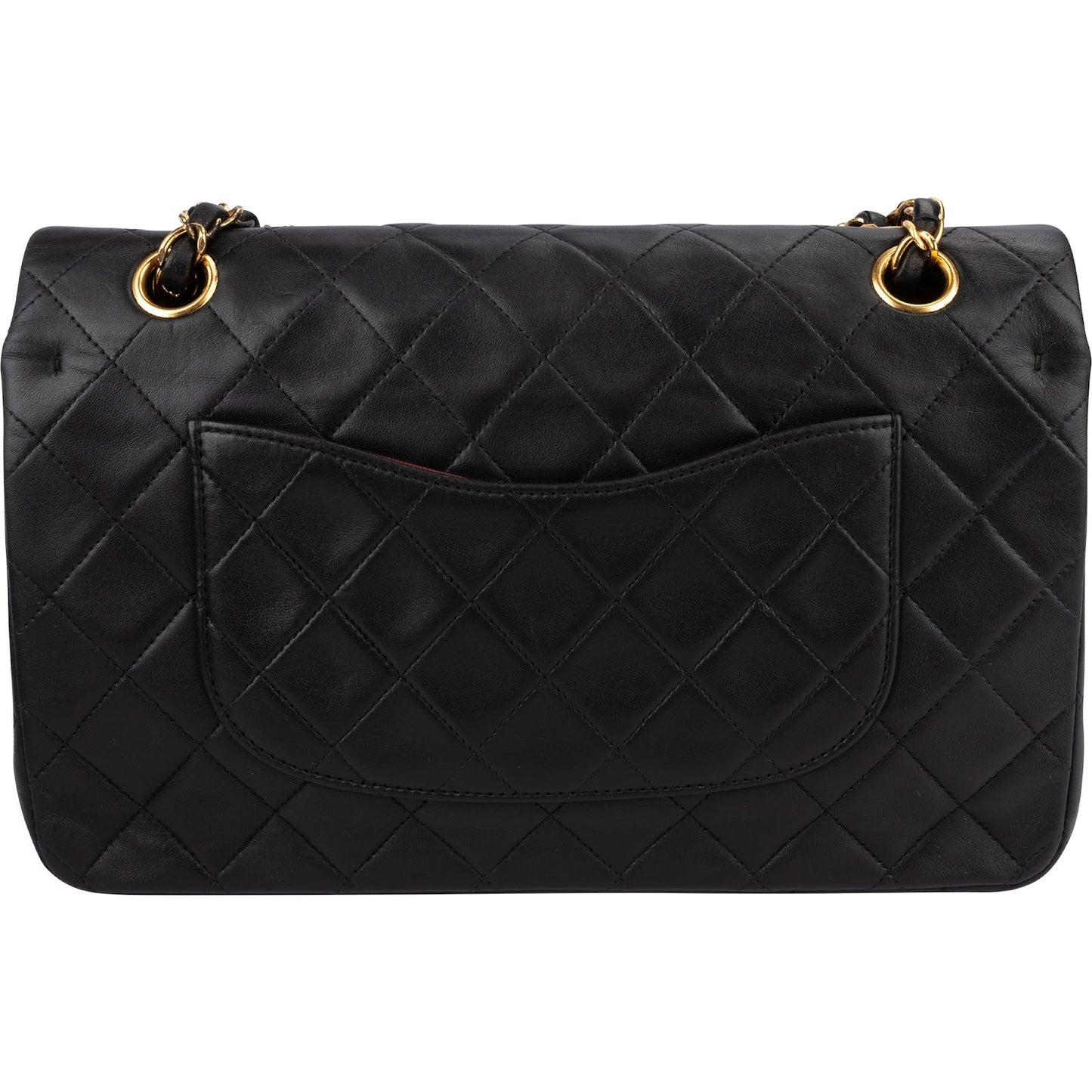 Chanel Quilted Lambskin 24K Gold Medium Double Flap Shoulder Bag