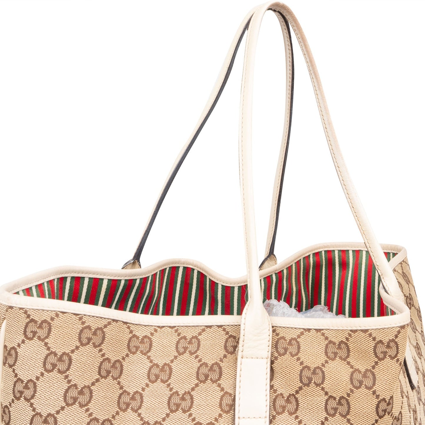 Gucci Monogram GG Canvas New Britt Tote Shoulder Bag