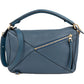 Loewe Blue Leather Puzzle Handbag
