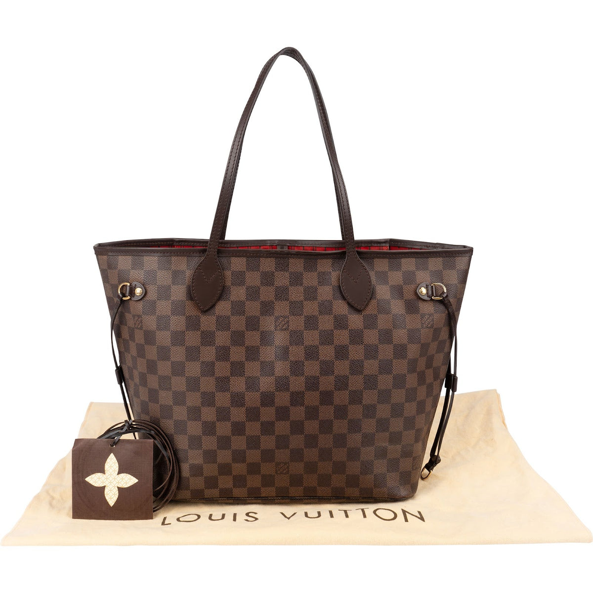 Louis Vuitton Neverfull MM aus Damier Ebene Canvas – Ansicht 2