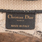 Christian Dior Embroidered Canvas Dioriviera Tropical Book Tote Handbag