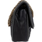 Chanel  Stitching Lambskin Single Flap Shoulder Bag