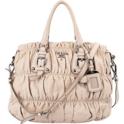 Prada Nappa Leather Gaufre Satchel Handbag