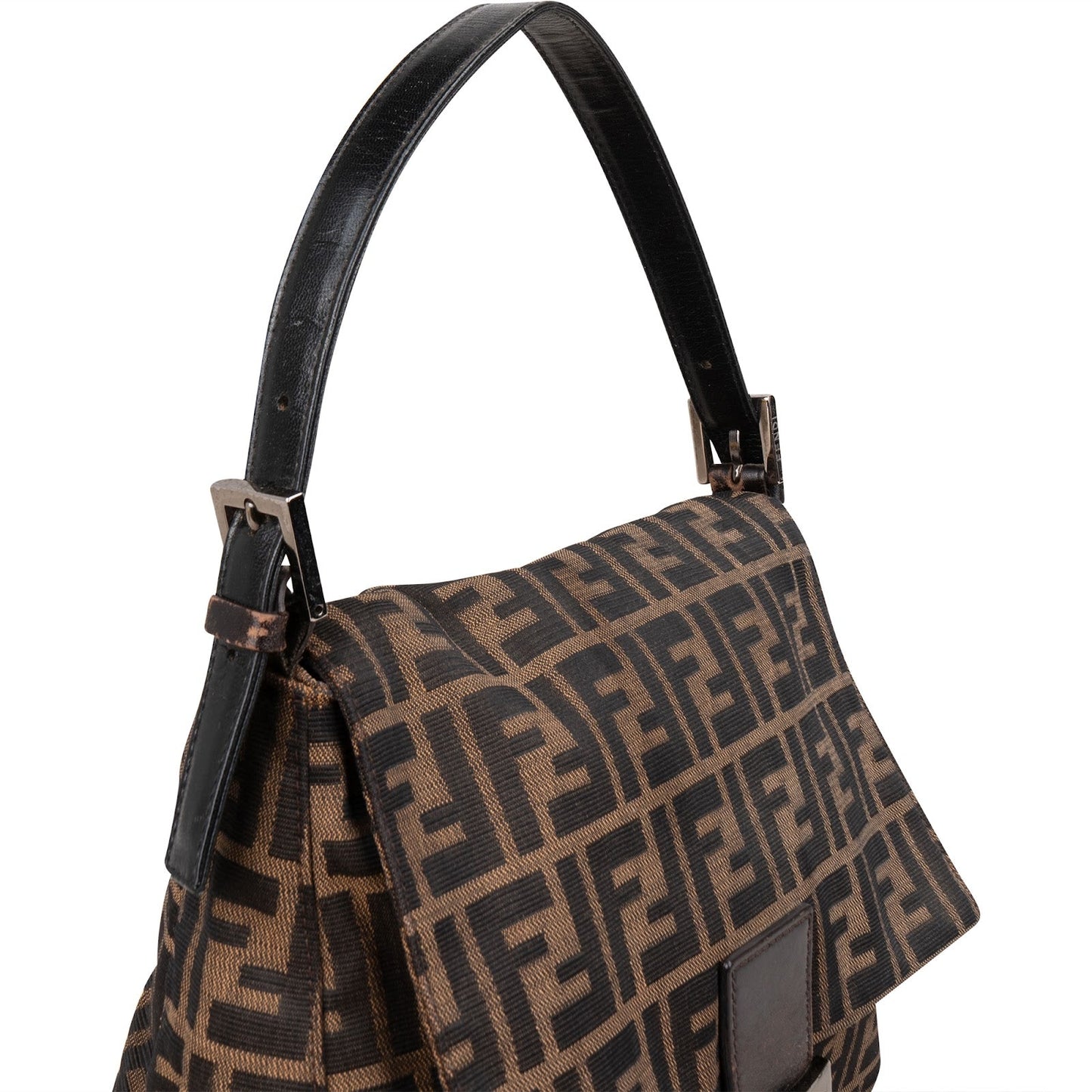 Fendi Monogram FF Mamma Baguette Shoulder Bag