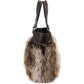 Chanel Faux Fur CC Charm Tote Handbag