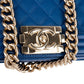 Chanel Quilted Lambskin Medium Boy Single Flap Crossbody Bag