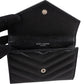 Saint Laurent Grain de Poudre Matelassé Small Envelope Wallet