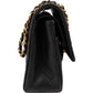 Chanel Quilted Lambskin 24K Gold Medium Double Flap Shoulder Bag
