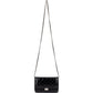Chanel Patent Leather Quilted Boy Wallet On Chain Crossbody Bag