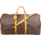Louis Vuitton Monogram Canvas Keepall 60 Bandoulière Travel Bag