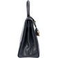 Hermès Blue Boxcalf Leather Kelly 28 Handbag