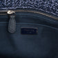 Prada Woven Raffia Polka-Dot Tote Shoulder Handbag