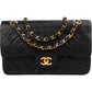 Chanel Quilted Lambskin Small 24K Gold Double Flap Shoulder Bag