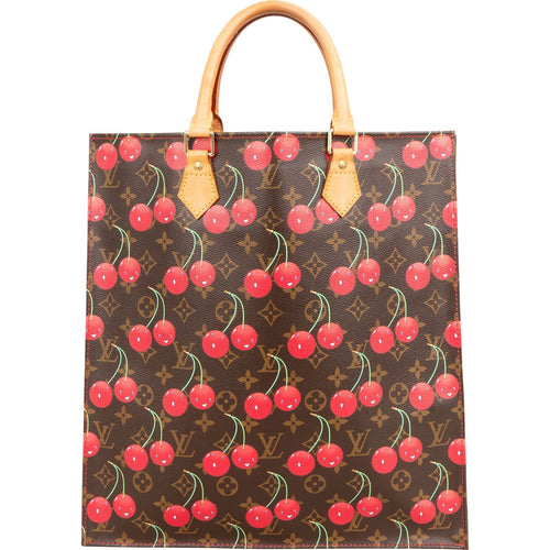 Louis Vuitton Limited Monogram Murakami Cerises Cherry Sac Plat Handbag