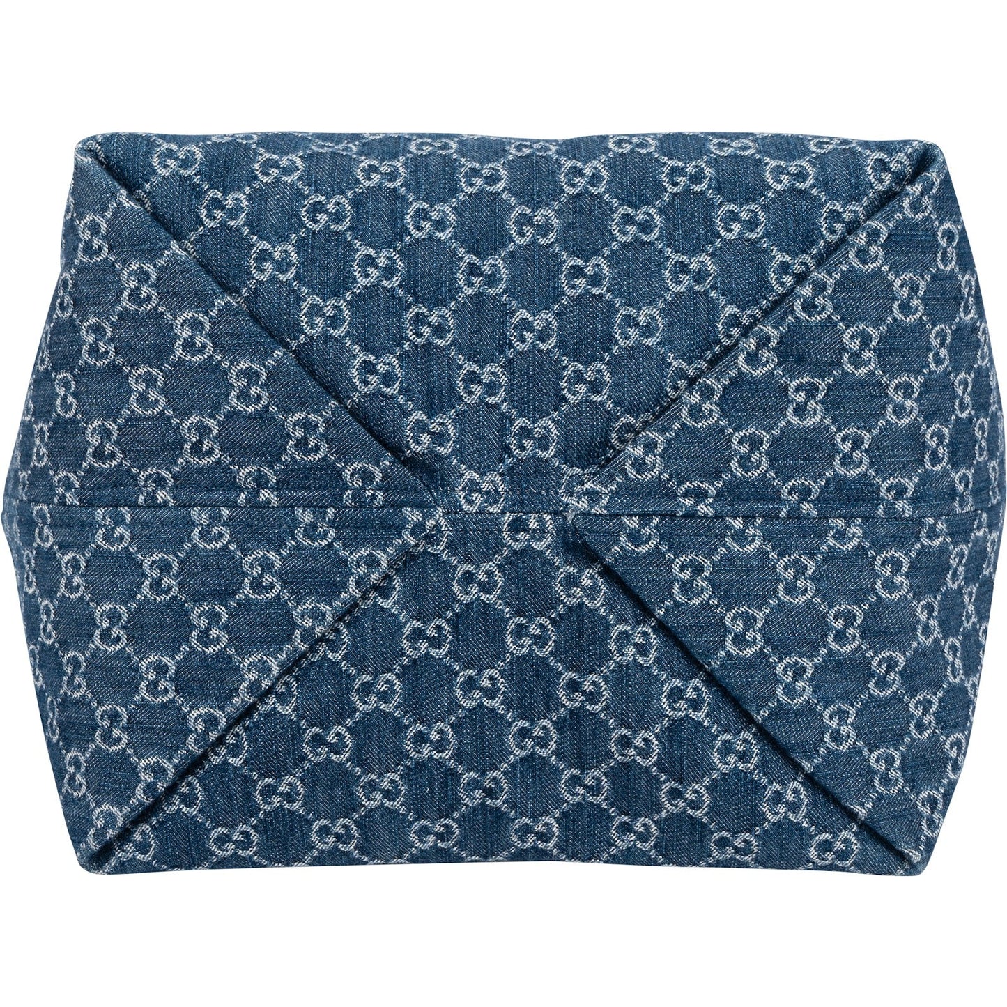 Gucci Monogram Denim GG Tote Shoulder Bag