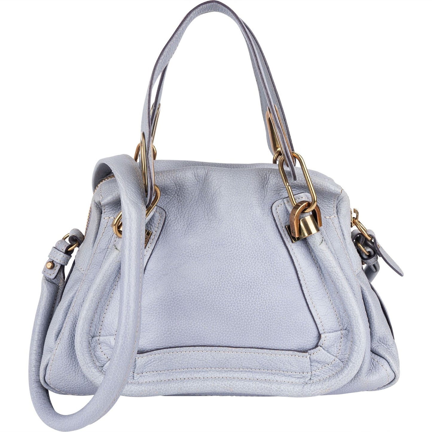 Chloé Pebbled Leather Small Paraty Handbag