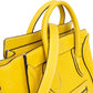 Céline Yellow Grained Leather Luggage Nano Crossbody Handbag