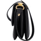 Celine Black Leather Triomphe Shoulder Bag