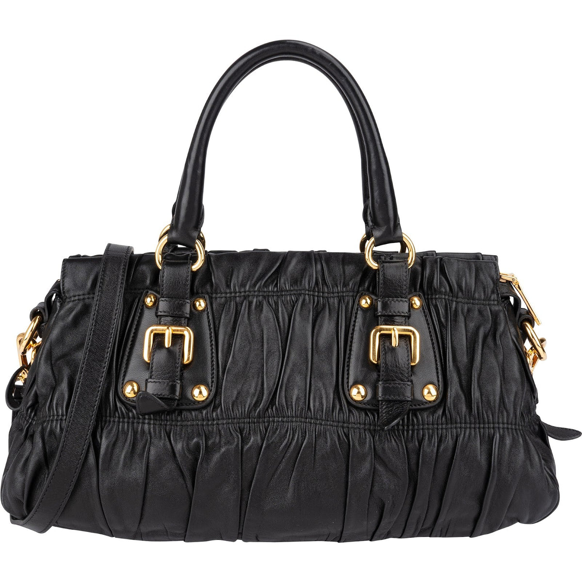 Prada Nappa Leather Gaufre Satchel Handbag