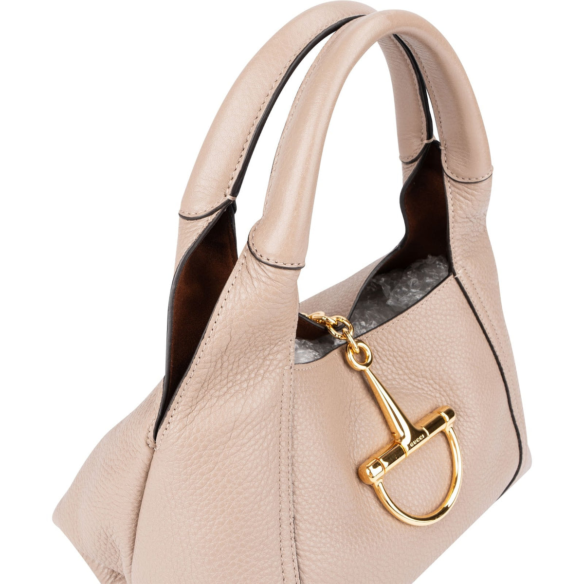 Gucci Grained Leather Horsebit 1955 Small Tote Handbag