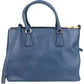 Prada Blue Saffiano Leather Galleria Handbag