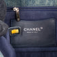 Chanel Denim Camellia Single Flap Crossbody Bag