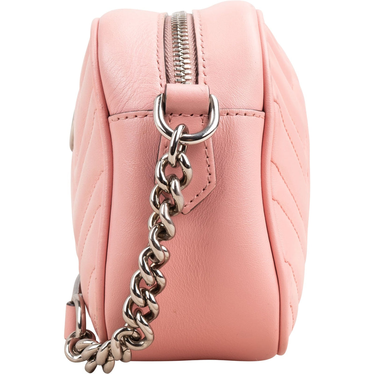 Gucci Monogram Matelassé Leather GG Marmont Camera Crossbody Bag