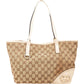 Gucci Monogram GG Canvas Abbey Interlocking GG Tote Shoulder Bag