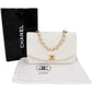 Chanel Quilted Lambskin 24K Gold Single Flap Diana Crossbody Bag